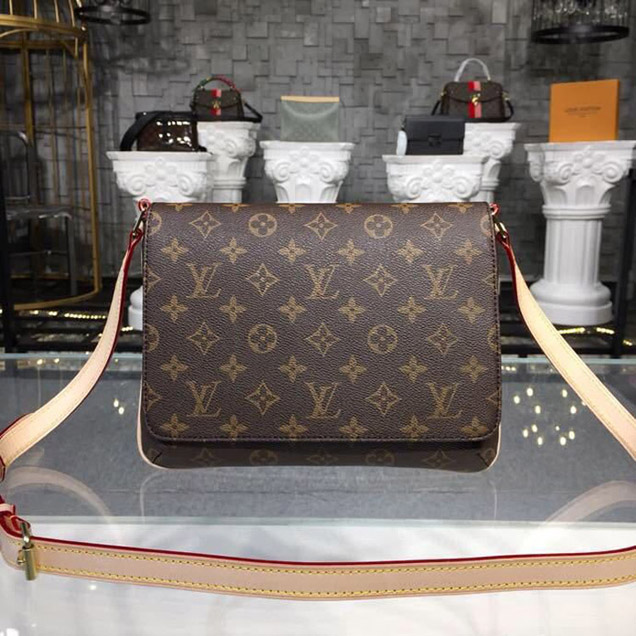 Сумка Louis Vuitton Musette Tango Short Strap Shoulder Bag Monogram Canvas Fall Winter 2018 Collection M51257 "Brown" фото № 2