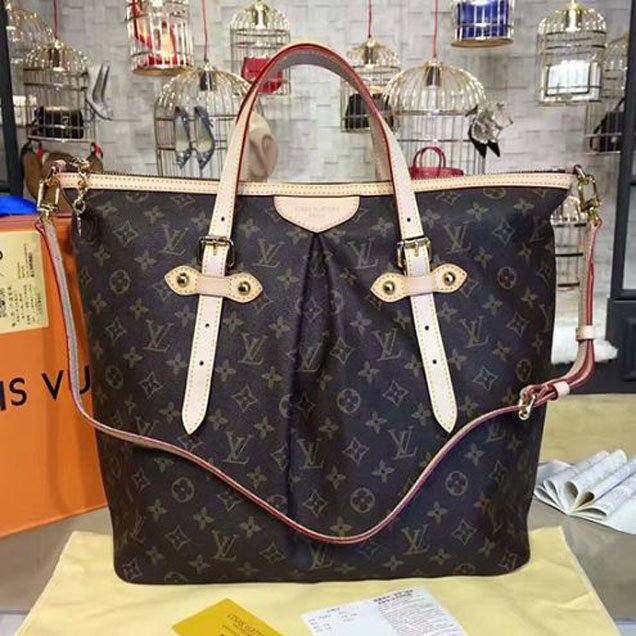 Сумка Louis Vuitton M40146 Palermo GM Shoulder Bag Monogram Canvas "Brown" фото № 2