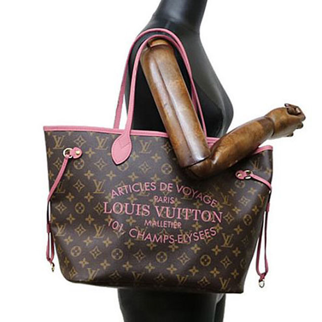 Сумка Louis Vuitton M40939 Neverfull MM Shoulder Bag Monogram Canvas "Brown" фото № 8