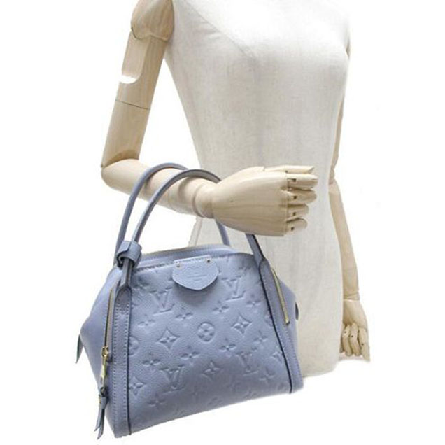 Сумка Louis Vuitton M41042 Marais BB Tote Bag Monogram Empreinte Leather "Blue" фото № 7