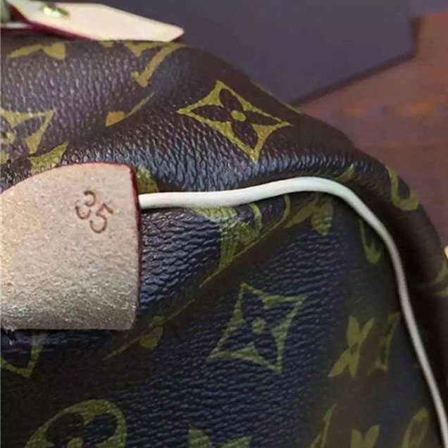Сумка Louis Vuitton M41107 Speedy 35 Tote Bag Monogram Canvas "Brown" фото № 8