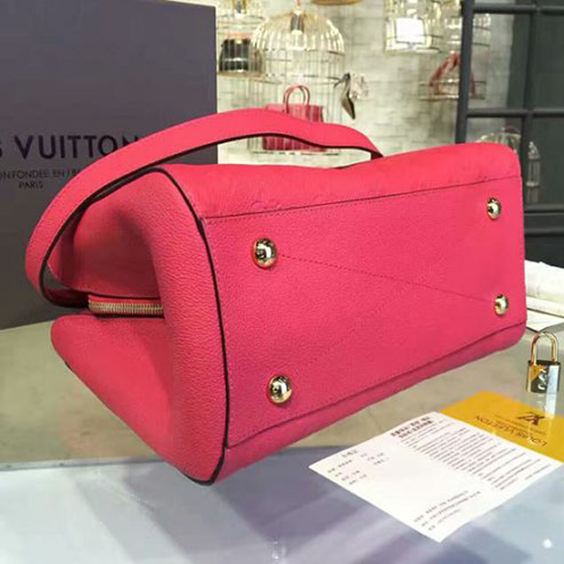 Сумка Louis Vuitton M41308 Montaigne MM Tote Bag Monogram Empreinte Leather "Red" фото № 5