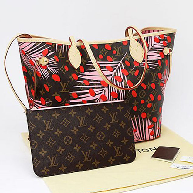 Сумка Louis Vuitton M41979 Neverfull MM Shoulder Bag Monogram Canvas "Brown" фото № 3