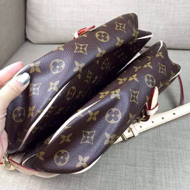 Сумка Louis Vuitton M42256 Saumur Crossbody Bag Monogram Canvas "Brown" фото № 4