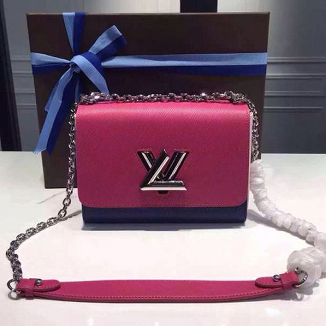 Сумка Louis Vuitton M42359 Twist MM Shoulder Bag Epi Leather "Pink" фото № 2