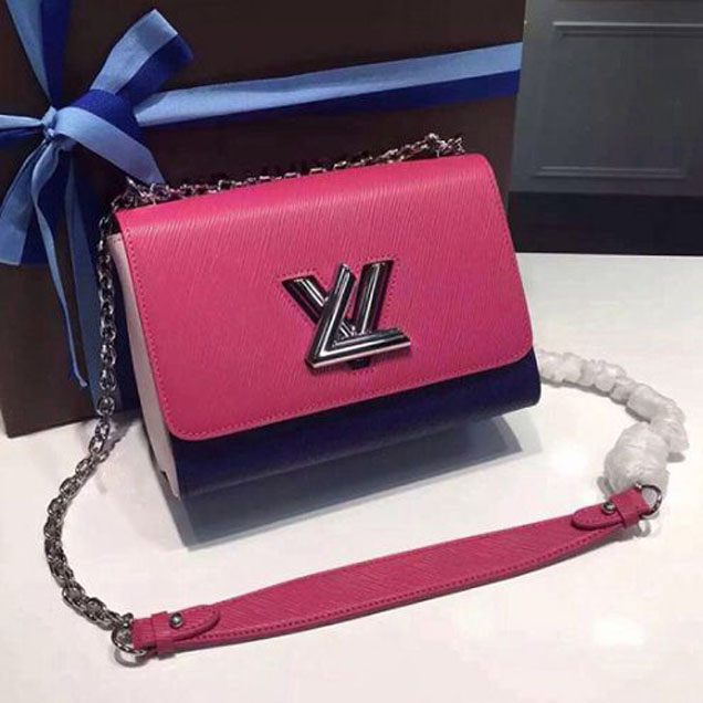 Сумка Louis Vuitton M42359 Twist MM Shoulder Bag Epi Leather "Pink" фото № 3