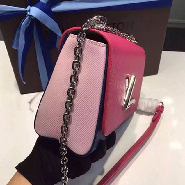 Сумка Louis Vuitton M42359 Twist MM Shoulder Bag Epi Leather "Pink" фото № 5
