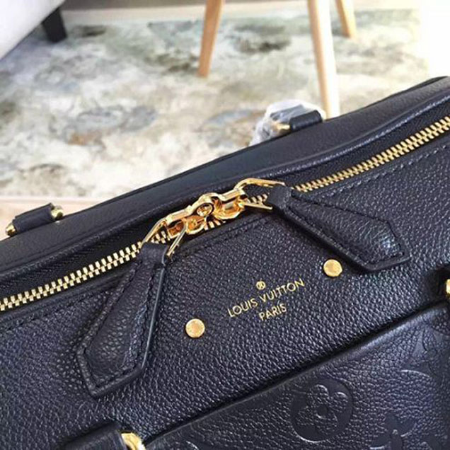 Сумка Louis Vuitton M42406 Speedy Bandouliere 30 Tote Bag Monogram Empreinte Leather "Black" фото № 7