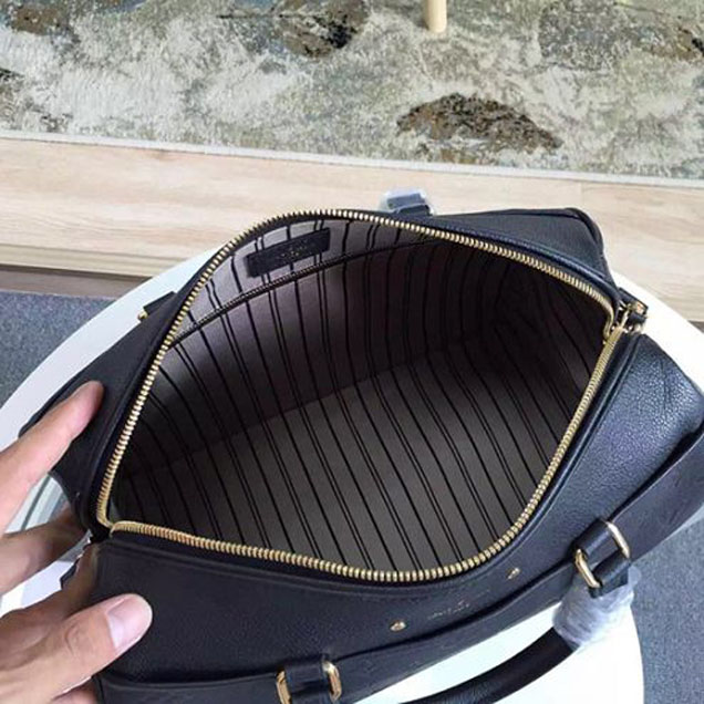 Сумка Louis Vuitton M42406 Speedy Bandouliere 30 Tote Bag Monogram Empreinte Leather "Black" фото № 9