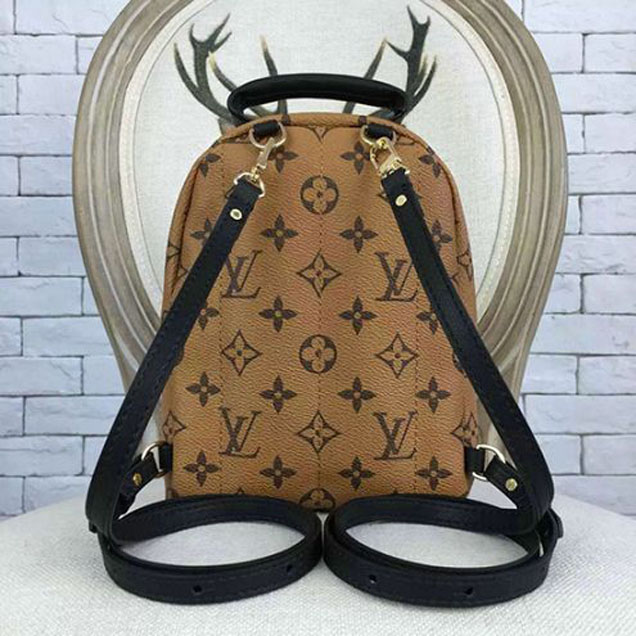 Рюкзак Louis Vuitton M42411 Palm Springs Backpack Mini Monogram Canvas "Brown" фото № 4