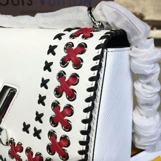 Сумка Louis Vuitton M42777 Twist PM Shoulder Bag Epi Leather "White" фото № 8