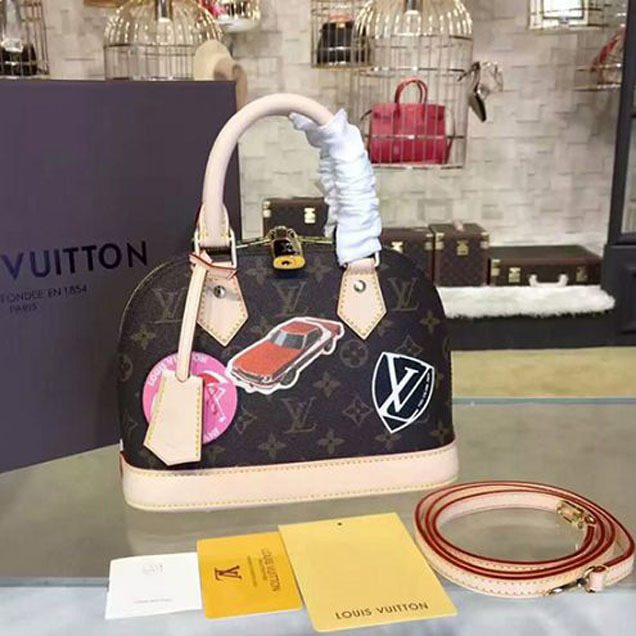 Сумка Louis Vuitton M43230 Alma BB Tote Bag Monogram Canvas "Brown" фото № 2