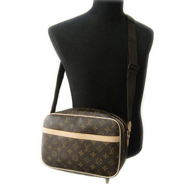 Сумка Louis Vuitton M45254 Reporter PM Messenger Bag Monogram Canvas "Brown" фото № 7