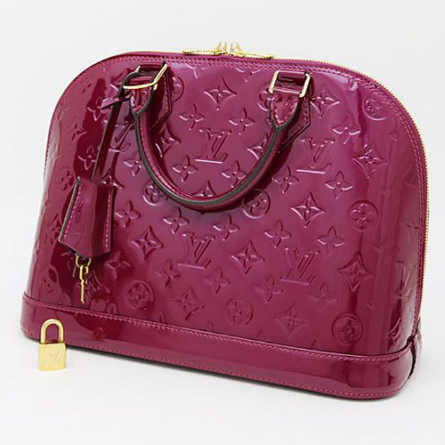 Сумка Louis Vuitton M50561 Alma PM Tote Bag Monogram Vernis "Purple" фото № 8