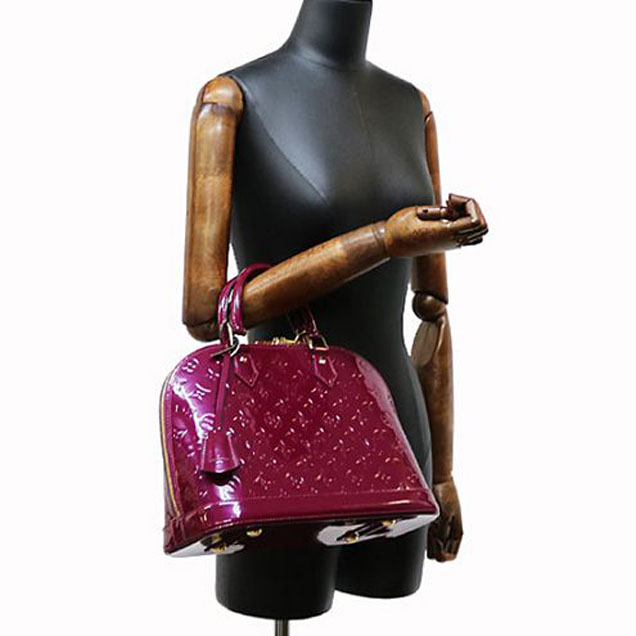 Сумка Louis Vuitton M50561 Alma PM Tote Bag Monogram Vernis "Purple" фото № 9