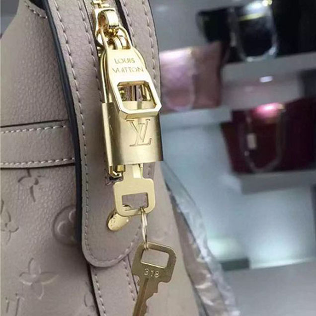 Сумка Louis Vuitton M51759 Boetie Shoulder Bag Monogram Empreinte Leather "Beige" фото № 7