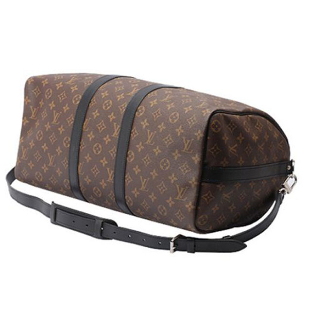 Сумка Louis Vuitton M56711 Keepall Bandouliere 45 Duffel Bag Monogram Macassar Canvas "Brown" фото № 4