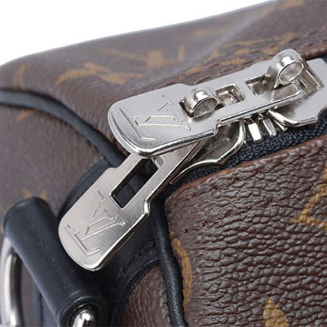 Сумка Louis Vuitton M56711 Keepall Bandouliere 45 Duffel Bag Monogram Macassar Canvas "Brown" фото № 8