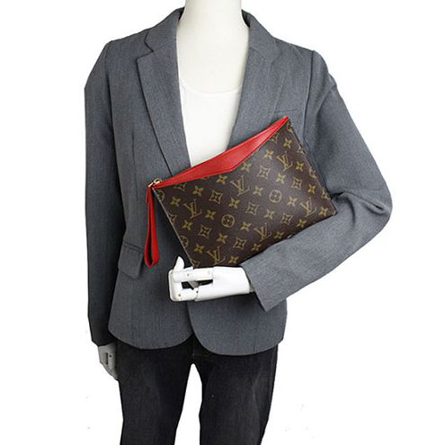 Клатч Louis Vuitton M60729 Pochette Pallas Monogram Canvas "Brown" фото № 9