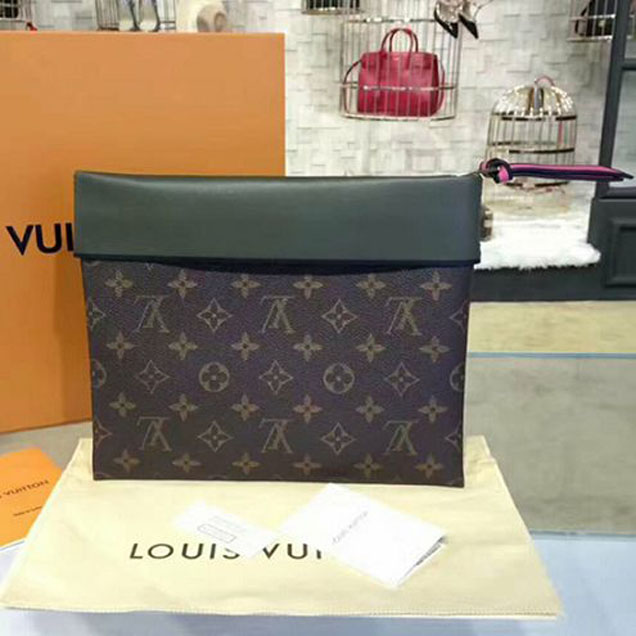 Клатч Louis Vuitton M64034 Pochette Tuileries Monogram Coated Canvas "Brown" фото № 2