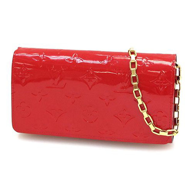 Сумка Louis Vuitton M90206 Chain Wallet Monogram Vernis "Red" фото № 2