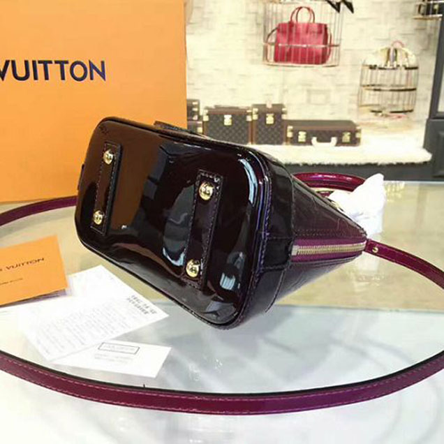 Сумка Louis Vuitton M90322 Alma BB Tote Bag Monogram Vernis "Red" фото № 5