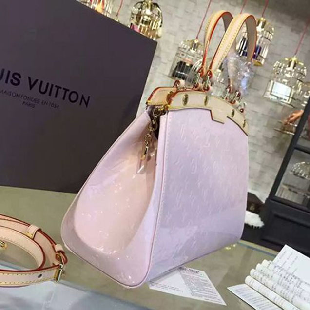 Сумка Louis Vuitton M90927 Brea MM Tote Bag Monogram Vernis "Pink" фото № 3