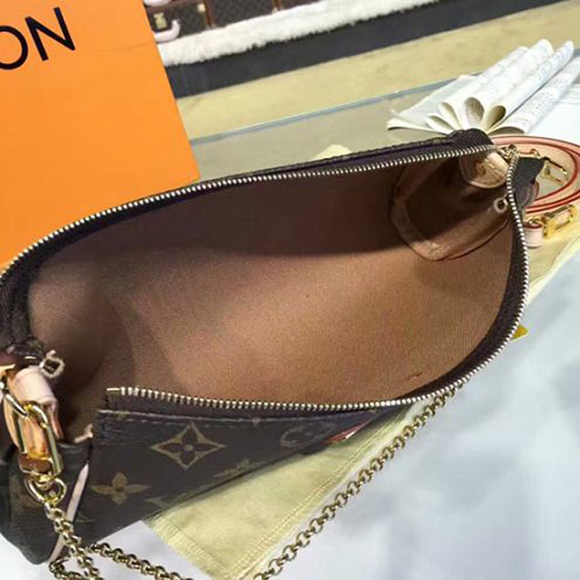 Сумка Louis Vuitton M95567 Eva Clutch Monogram Canvas "Brown" фото № 10