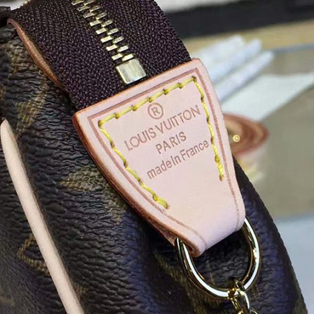 Сумка Louis Vuitton M95567 Eva Clutch Monogram Canvas "Brown" фото № 8