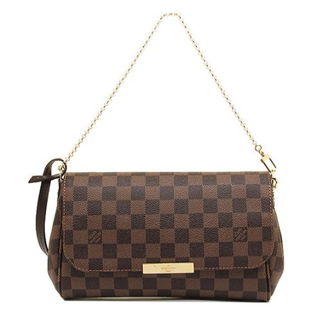 Сумка Louis Vuitton N41129 Favorite MM Damier Ebene Canvas "Brown" фото № 2