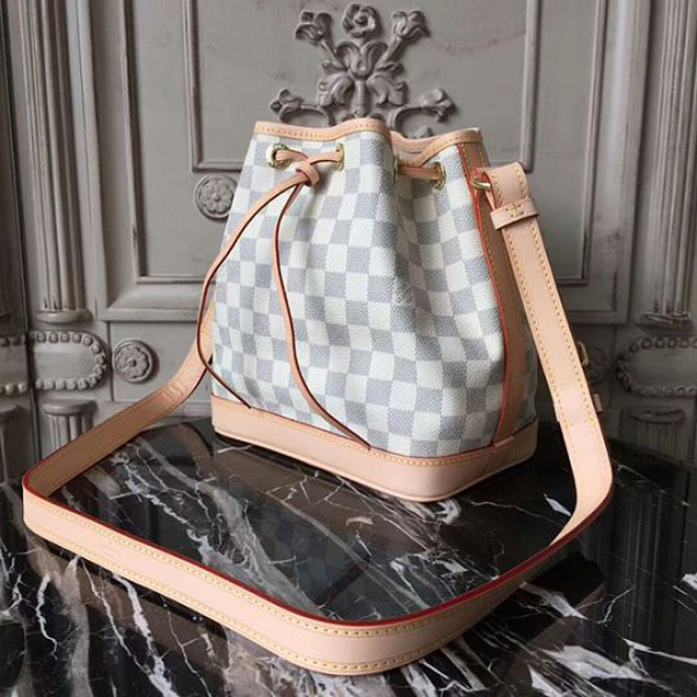 Сумка Louis Vuitton N41220 Noe BB Shoulder Bag Damier Azur Canvas "White" фото № 3