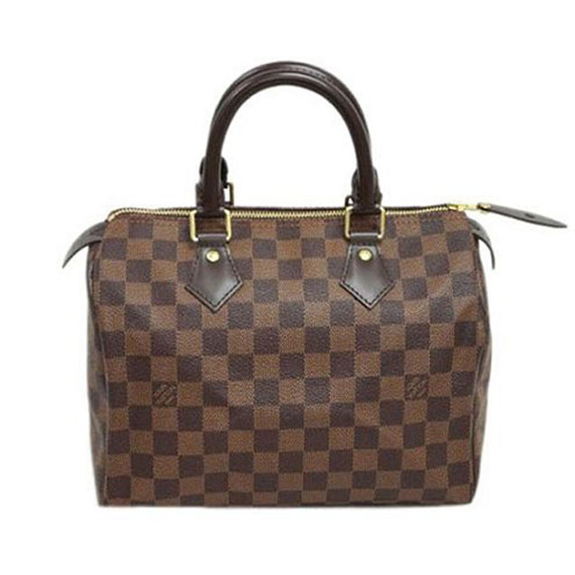 Сумка Louis Vuitton N41365 Speedy 25 Tote Bag Damier Ebene Canvas "Brown" фото № 2