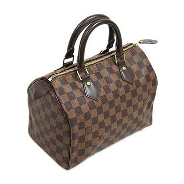Сумка Louis Vuitton N41365 Speedy 25 Tote Bag Damier Ebene Canvas "Brown" фото № 3