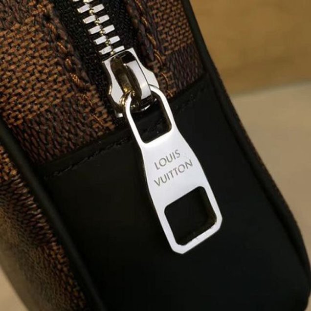 Клатч Louis Vuitton N41663 Kasai Clutch Damier Ebene Canvas "Brown" фото № 10