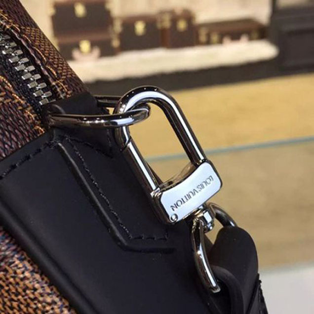 Клатч Louis Vuitton N41663 Kasai Clutch Damier Ebene Canvas "Brown" фото № 9