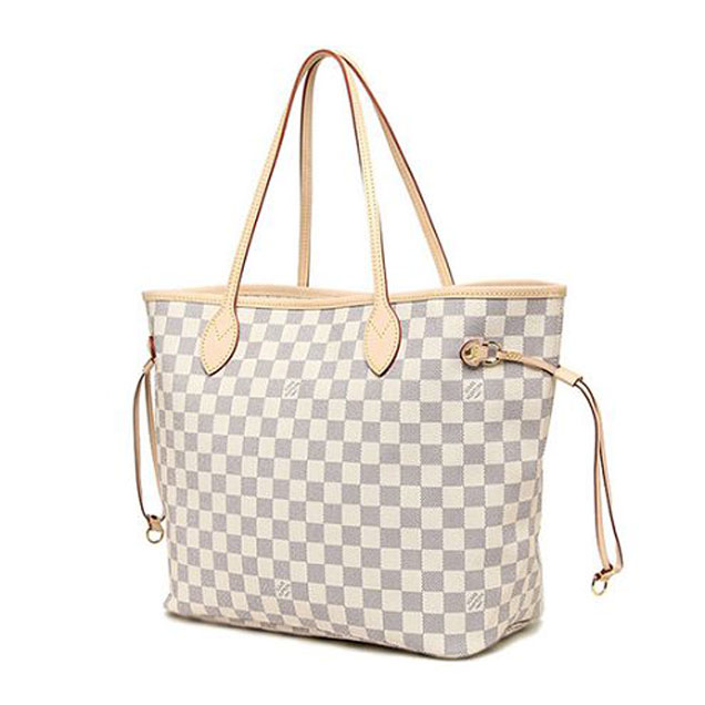 Сумка Louis Vuitton N51108 Neverfull GM Shoulder Bag Damier Azur Canvas "White" фото № 4