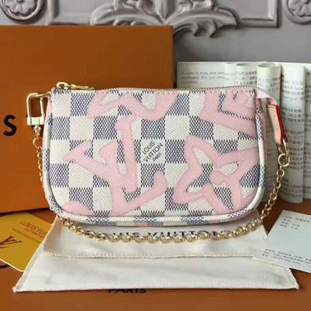 Сумка Louis Vuitton N60051 Mini Pochette Accessoires Damier Azur Canvas "White" фото № 2