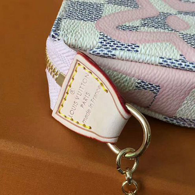 Сумка Louis Vuitton N60051 Mini Pochette Accessoires Damier Azur Canvas "White" фото № 8