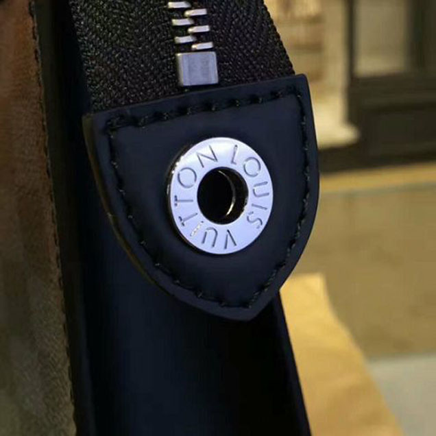 Клатч Louis Vuitton N64023 Pochette Voyage MM Damier Cobalt Canvas "Navy Blue" фото № 9