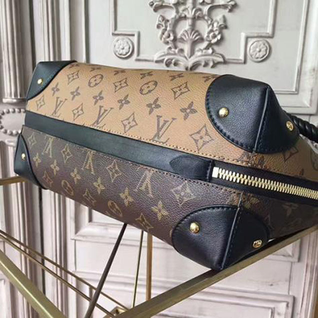 Сумка Louis Vuitton M44130 Triangle Softy Hobo Bag Monogram Canvas "Brown" фото № 4