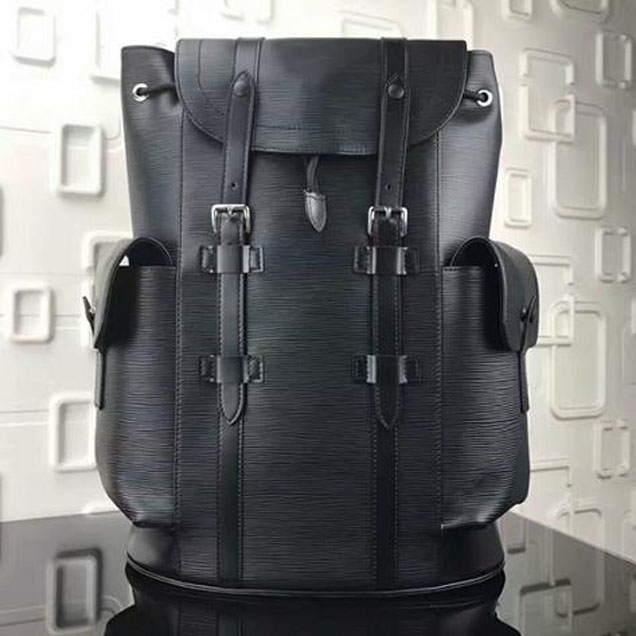 Рюкзак Louis Vuitton M50159 Christopher PM Backpack Epi Leather "Black" фото № 3