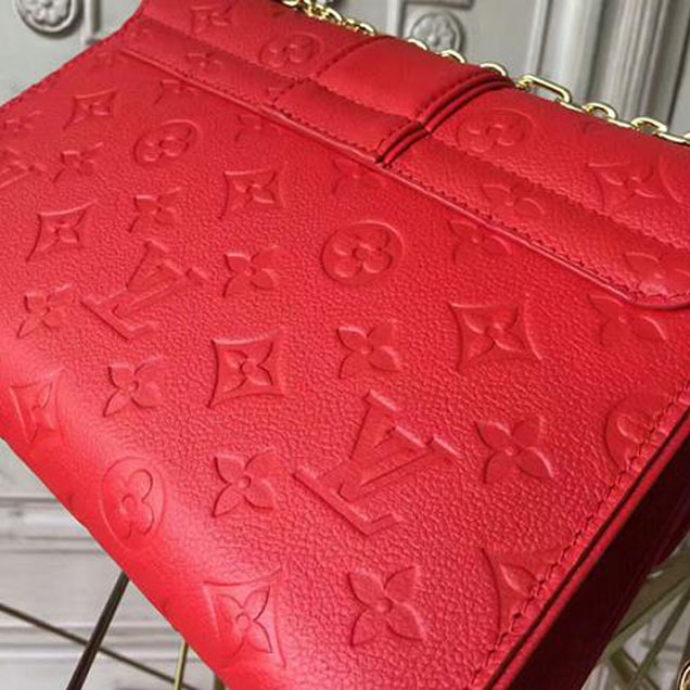Сумка Louis Vuitton Saint Sulpice PM M43393 Monogram Empreinte Leather "Red" фото № 6
