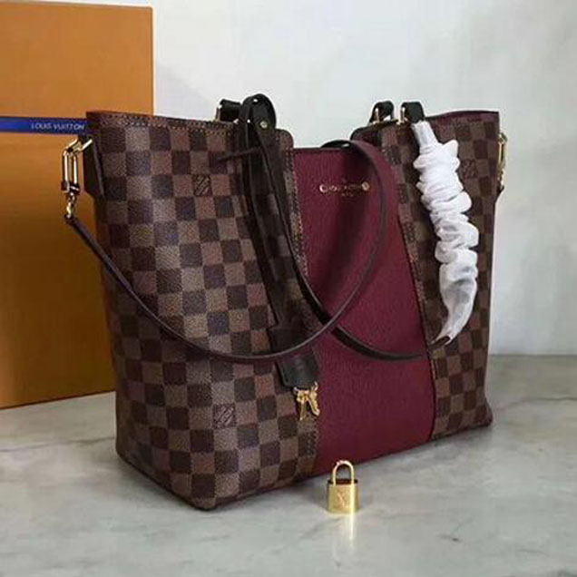 Сумка Louis Vuitton Jersey N44021 Damier Ebene Canvas "Brown" фото № 3