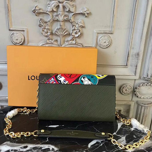 Сумка Louis Vuitton Twist Chain Wallet M67270 Monogram Canvas "Brown" фото № 4