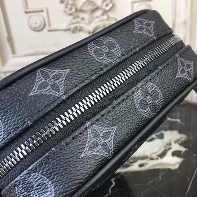 Сумка Louis Vuitton Monogram Eclipse Canvas Danube PM M43677 "Black" фото № 7