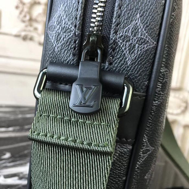 Сумка Louis Vuitton Monogram Eclipse Canvas Danube PM M43677 "Black" фото № 8