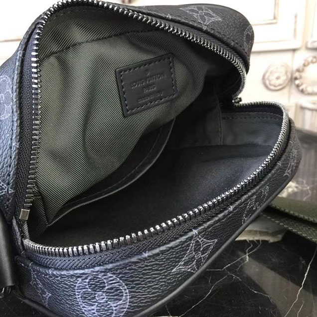 Сумка Louis Vuitton Monogram Eclipse Canvas Danube PM M43677 "Black" фото № 9