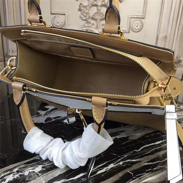 Сумка Louis Vuitton Monogram Empreinte Leather Sully PM M43648 "Beige" фото № 8