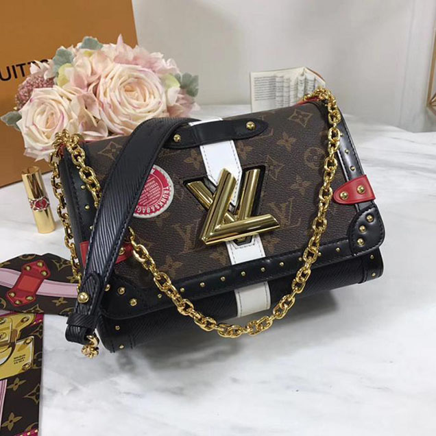 Сумка Louis Vuitton Monogram Canvas Twist MM M43629 "Black" фото № 2