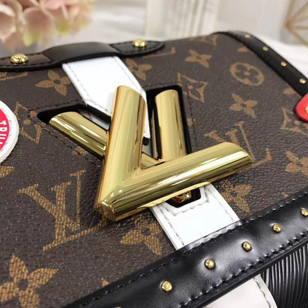 Сумка Louis Vuitton Monogram Canvas Twist MM M43629 "Black" фото № 6